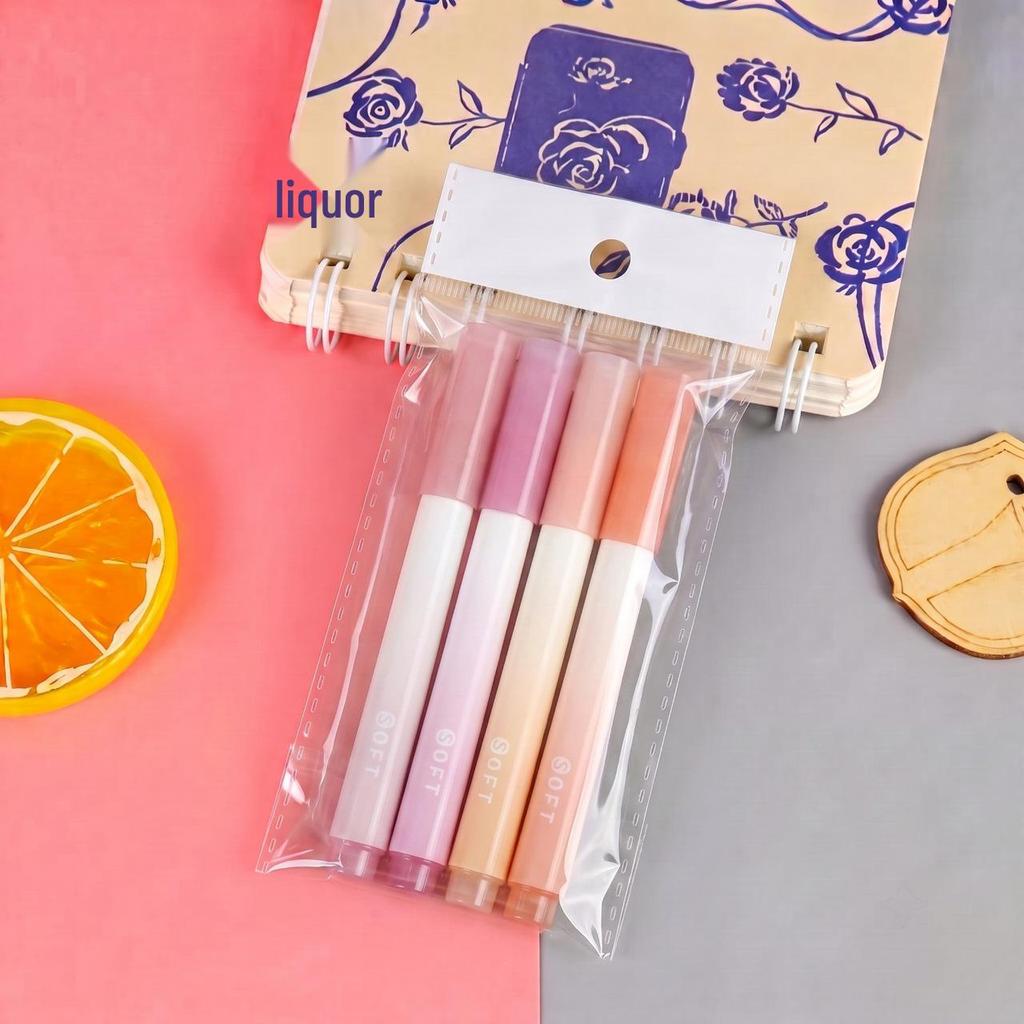 Gradient Highlighter Pen: Eye-Friendly, Large Capacity, Vibrant Colors for Students