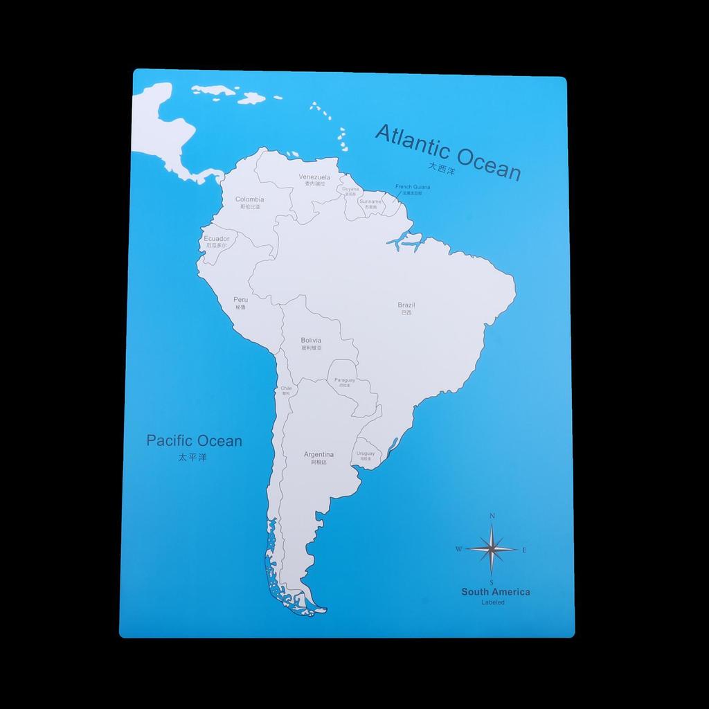 PVC Mapa Každého Kontinentu Rané Vzdělávání Dětské Dárky Učební Pomůcky Věkové Kategorie 3 Roky a Více