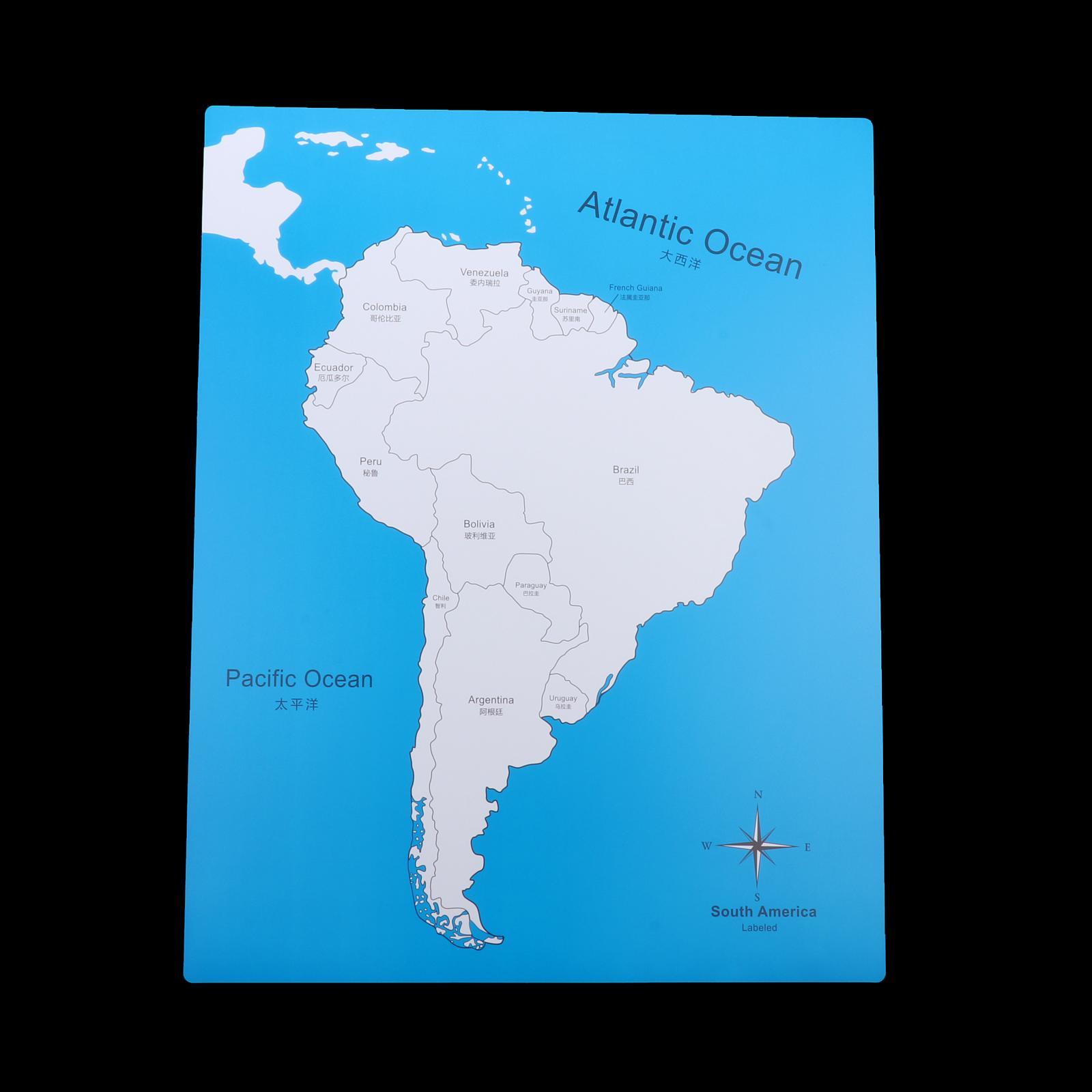 

PVC Map Every Continent Early Education Kids Gifts Teaching Aids Ages 3 Years Up