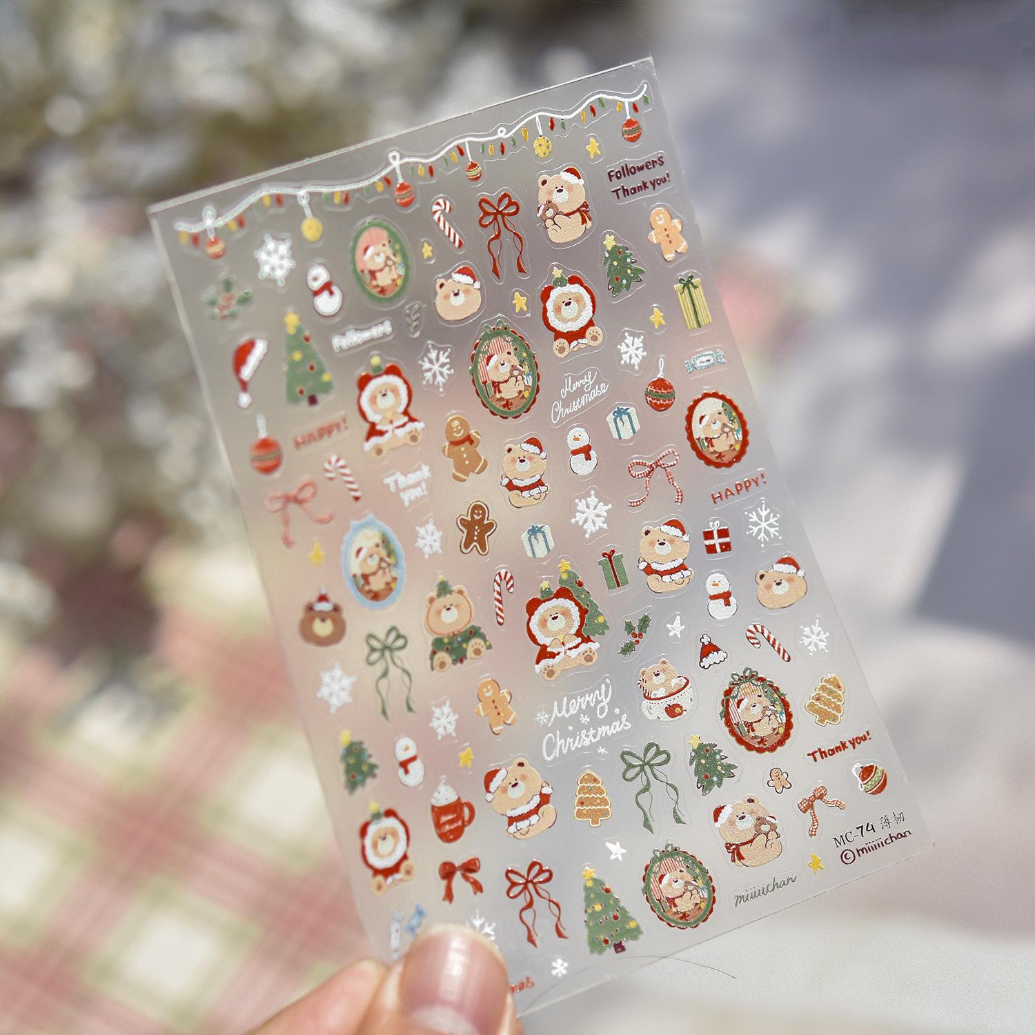 

Tomoni Thin & Tough Cute Cartoon Dog Nail Art Stickers for Kids