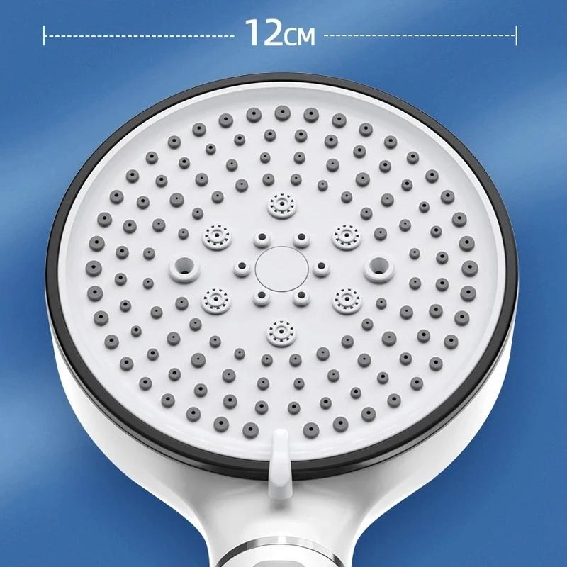 5 Modes High Pressure Shower Head Anti Limestone Filter Hygienic Remove Calcario Shower with Holder and Hose Bathroom Accessorie