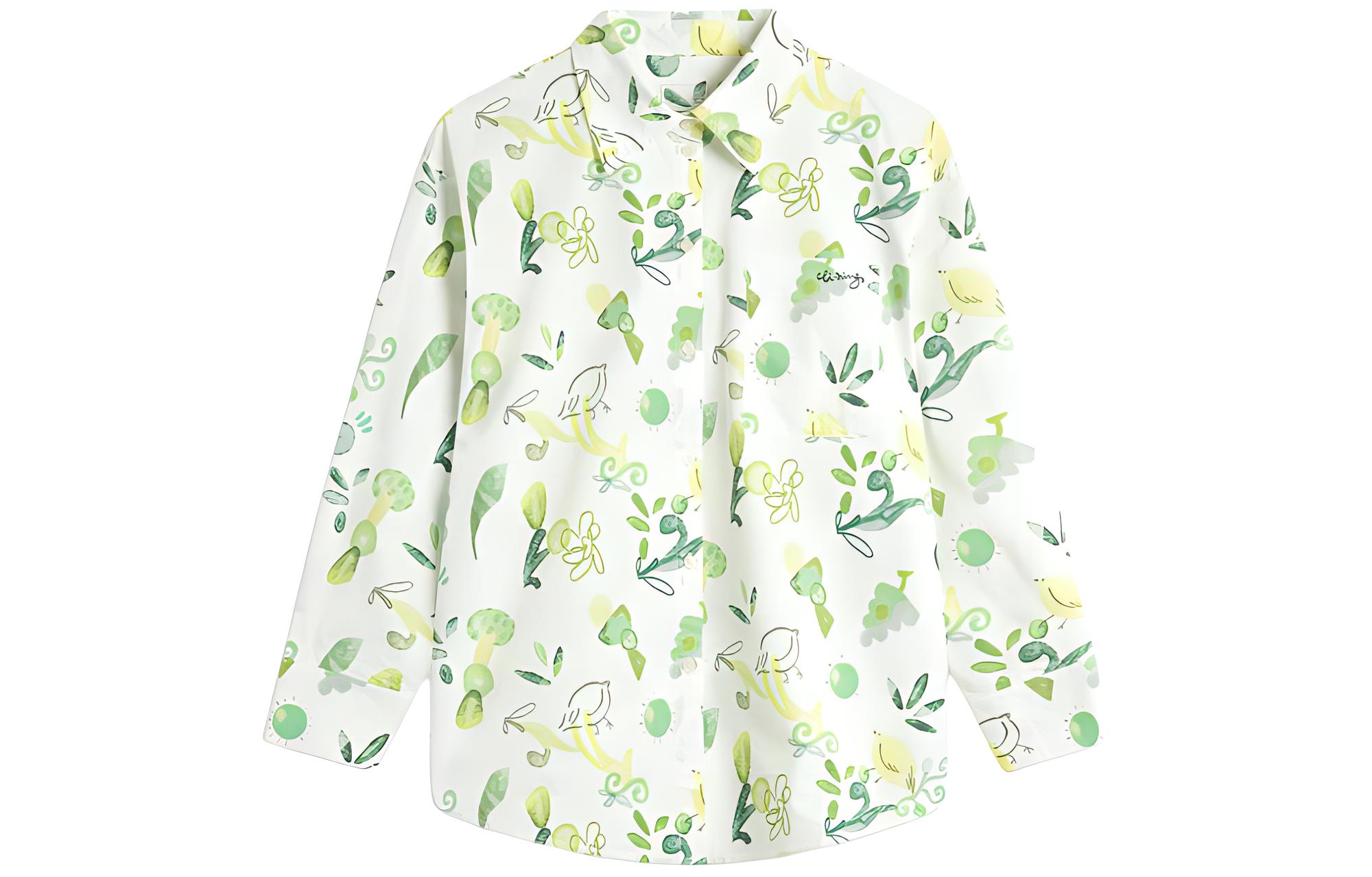 Li Ning China Culture Collection Shirt Women s White Base Print ASHU090-2 M