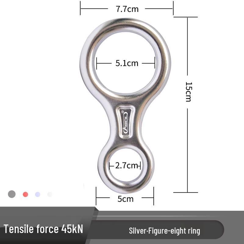 Aluminum Alloy Figure 8 Descender Belay Device - Lightweight & Durable for Fast Outdoor Descent
