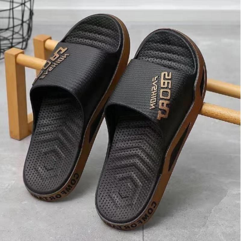 

Летние тапочки, домашние тапочки, легкая платформа для ванны, нескользящие домашние шлепанцы, пляжные сандалии, мужская и женская обувь больших размеров 44/45 коричневый