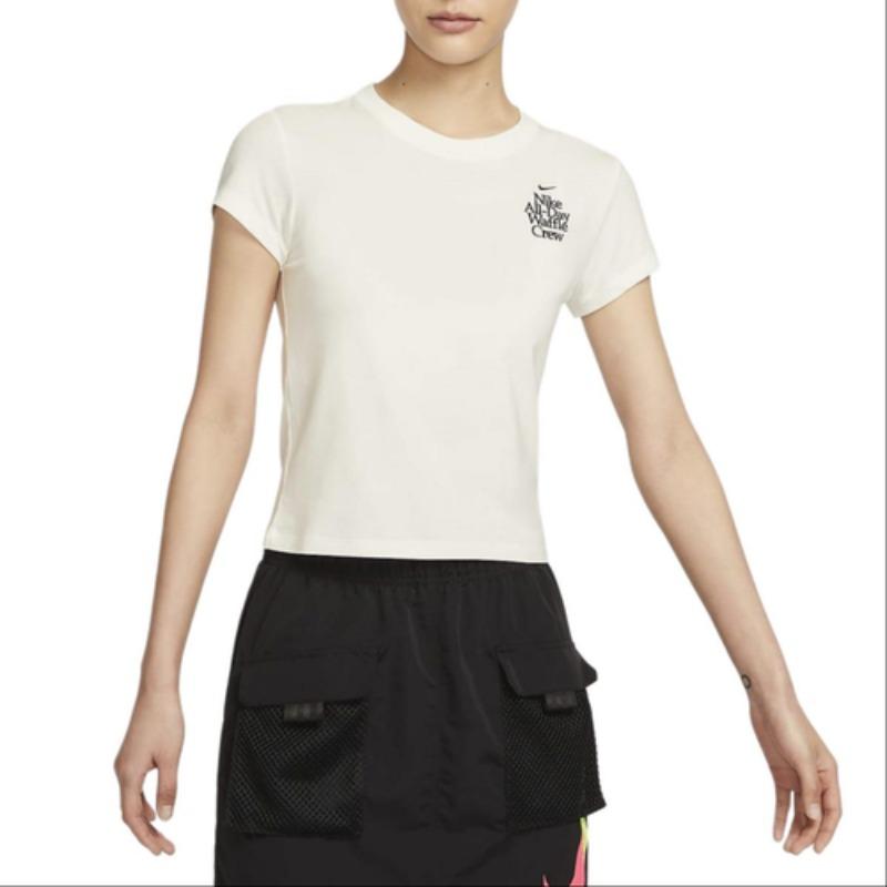 Nike Sportswear Women's Strawberry Short Sleeve T-Shirt 'Sail White' HQ1196-133