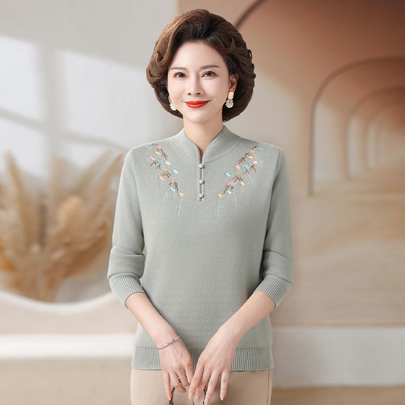 

Мамин зимний модный свитер на флисовой подкладке: Уютный вязаный базовый слой для женщин среднего и пожилого возраста XL (110-120 lbs)