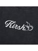 KIRSH Wording Crop Pigment T-Shirt [Black]