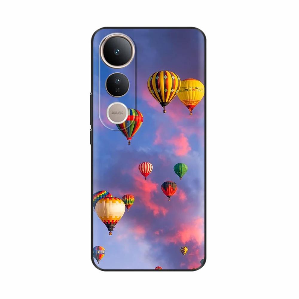 Fundas For Vivo V50 Lite 5G Popular Flowers Cartoon Soft Silicone Phone Back Cover For Vivo V50 V50 Lite 5G 4G Shell Casing Capa