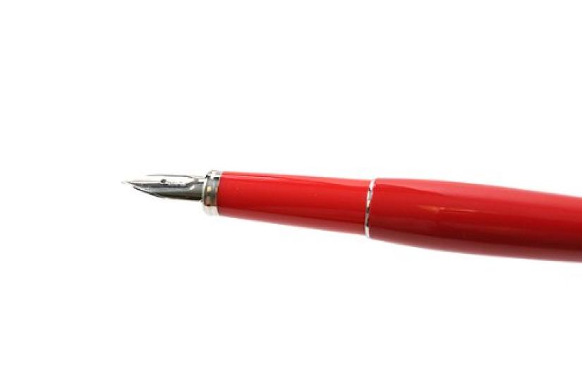Platinum Fountain Pen Fine Shaft Fountain Pen Affection PAF5000 Sky Red