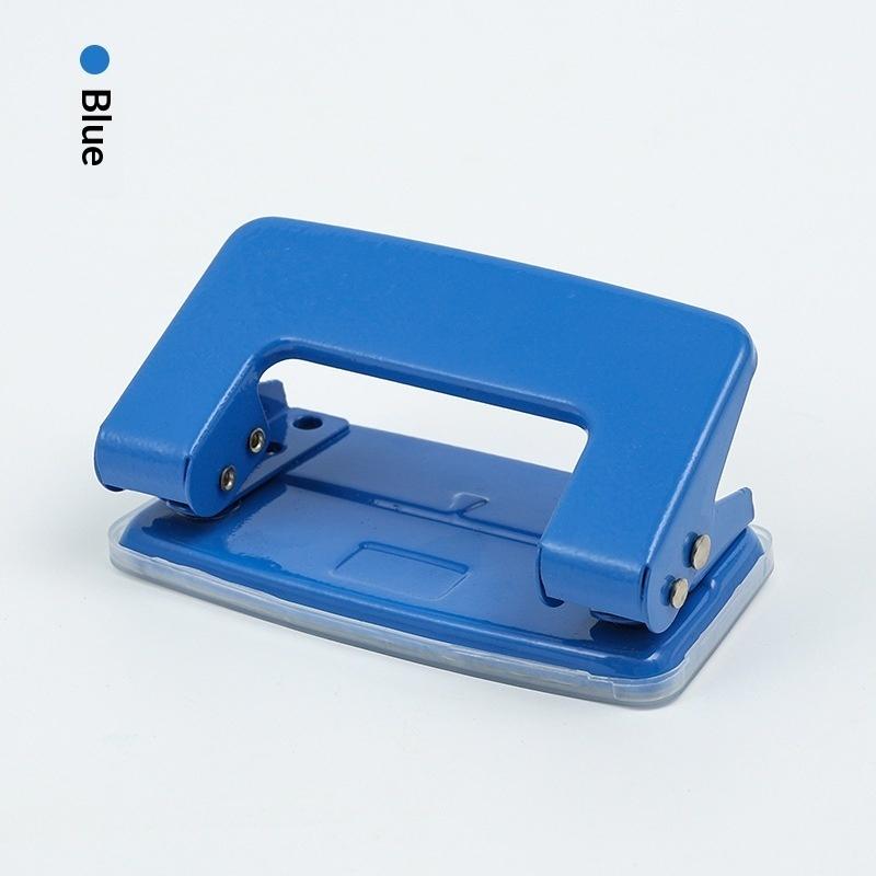 Mini 2-Hole Punching Machine Diy Hole Punching Detection Book Page Stitcher Office Stationery Paper Puncher