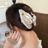 Satin Cloth Shark Clamp Simple Shell Hair Accessories Fashion Ponytail Hair Clip  Back of Head