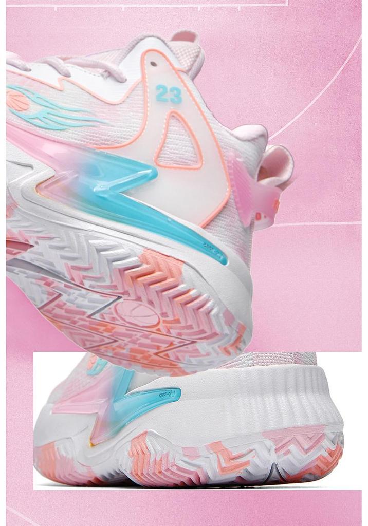 881 Unisex Low-Top Basketball Shoes - Spring/Summer/Autumn Anti-Slip Mesh, Trendy Dazzling Colors (Yuan Yang)