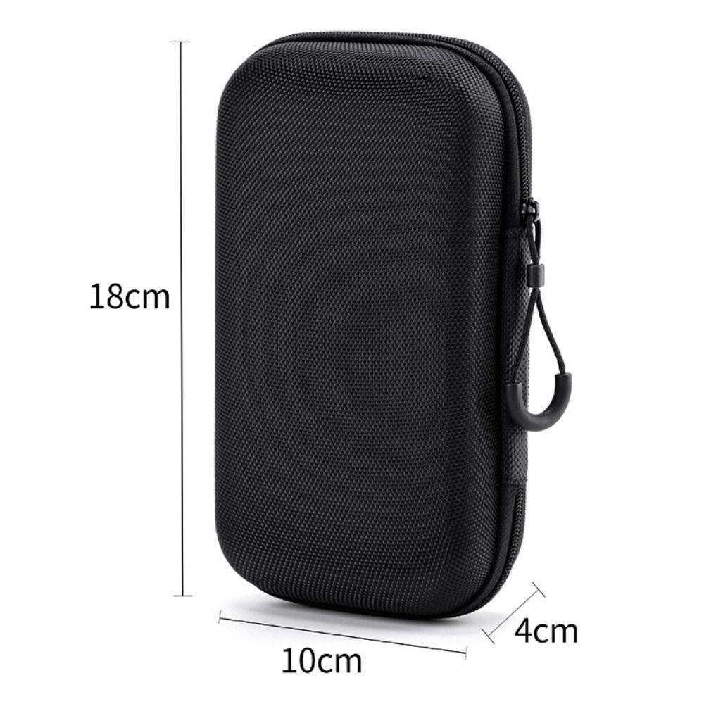 New Hard Shell EVA Storage Box Black Mini Zipper Earphone Case Portable Pouch Carrying Bag for Earphone