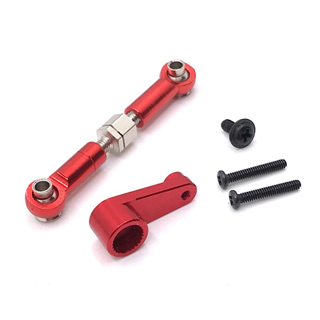 Metal Servo Arm Car Linkage Link Rod Crawler Auto Upgrade Spare Parts Modified Set Supplies Replacement for 144010 144001