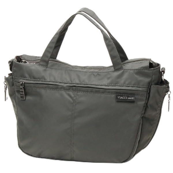 

Сумка-тоут vous et с мини-молнией сбоку темно-серая [Isaac] сумка-тоут 2-в-1, (15)