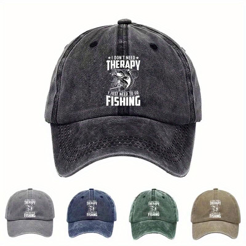 Funny Fishing Hat with I Dont Need Relax I Just Need To Fish Saying Lightweight Baseball Cap for Anglers Outdoor Adventure