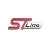 ISPN4 3D Metal ST Line Logo Car Front Grille Emblem Rear Trunk Sticker Badge Decals for Ford ST Fiesta Focus Mondeo Kuga Ranger