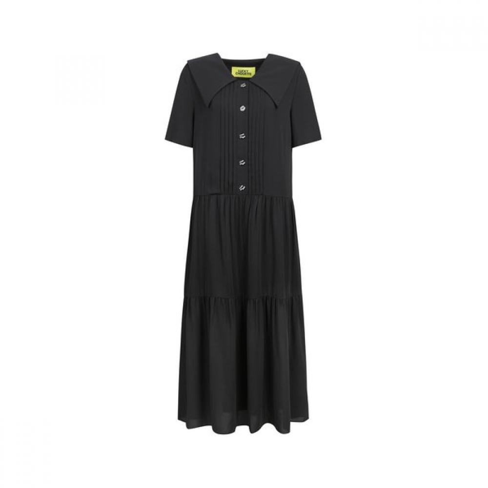 Lucky Chouette Short Sleeve Dress Lqdaw25500 BKX (black)/36(55)