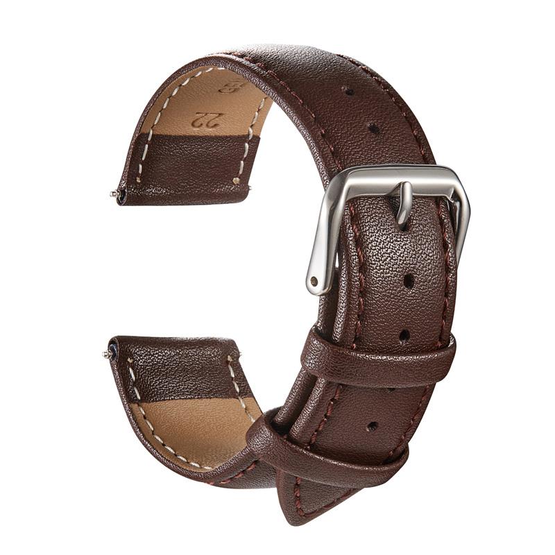 

Genuine Leather Watchbands Calfskin Replace Wristwatch Straps 18mm 20mm 22mm 24mm Watch Accessories Men Women Soft Watchband 18mm