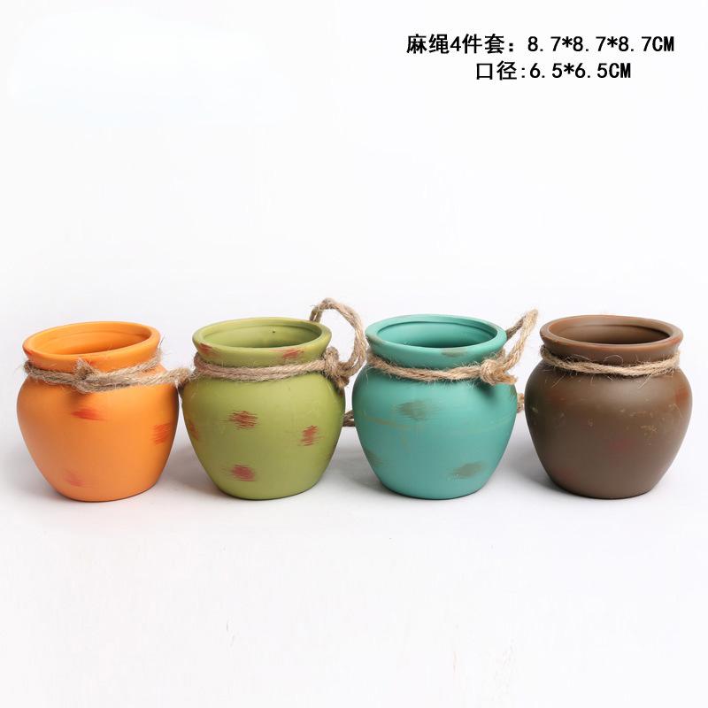 Creative Succulent Flower Pot Ceramic Flower Hanging Pot Flower Ornament for Hanging Succulent Pot Hanging Planter