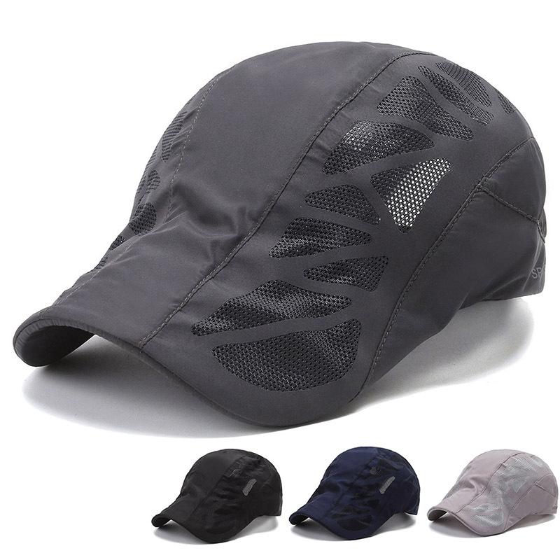 Men's hat summer new mesh hat casual forward hat outdoor cap sun protection beret hat