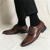 Fashion Designer New Men's Brown Black Lace Up Brogues Oxford Shoes Formal Wedding Dress Homecoming Sapatos Tenis Masculino