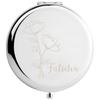 1pc Creative Flowers Custom Name Fold Mirror Round Circle Mirror Folding Mirror Wedding Party Gifts Birthday Gift