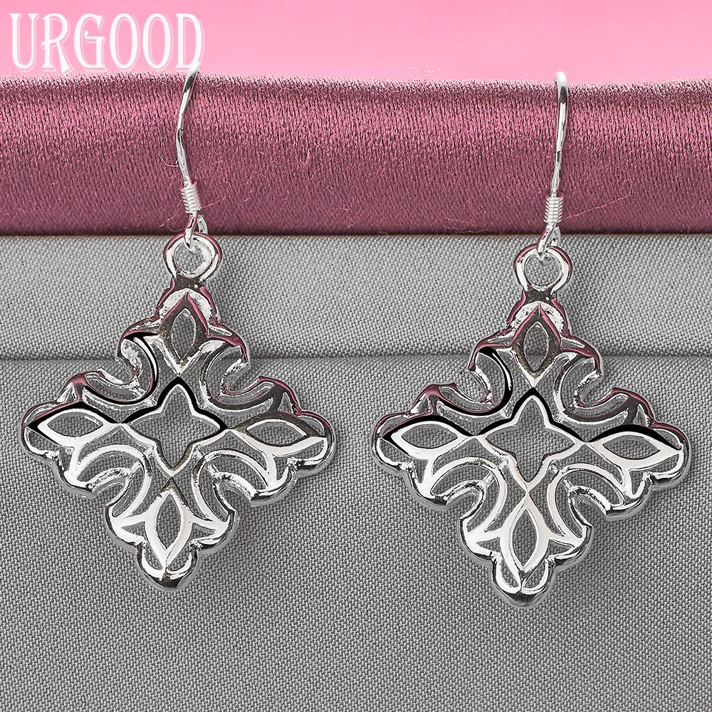 925 Sterling Silver Fashion Earrings Wedding Jewelry