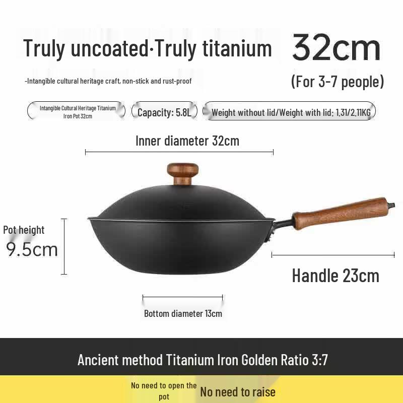 COOKER KING Healthy Titanium Iron Wok