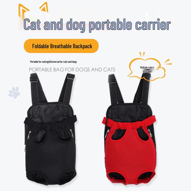 Outdoor Pet Front Carrier Bag: Portable, Four-Leg Design, Ideal for Cats and Dogs