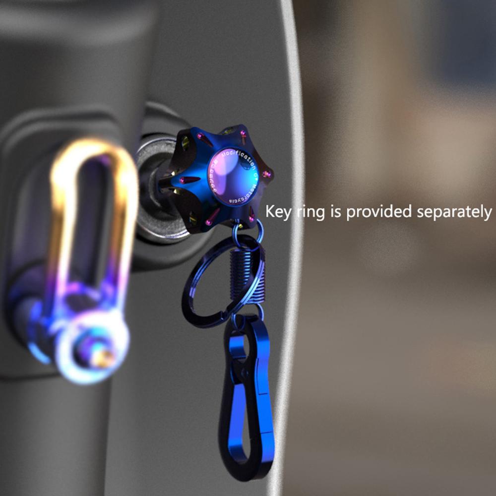 Universal Motorcycle Key Retrofit Accessories CNC Motor Key Head Cover Colorful Lock Mouldings Switch Motor Bike