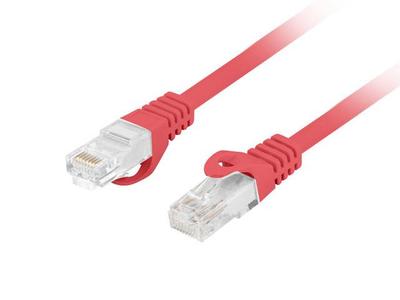 Patchcord Lanberg UTP Kat.6 20m LSZH CU Fluke Passed Czerwony