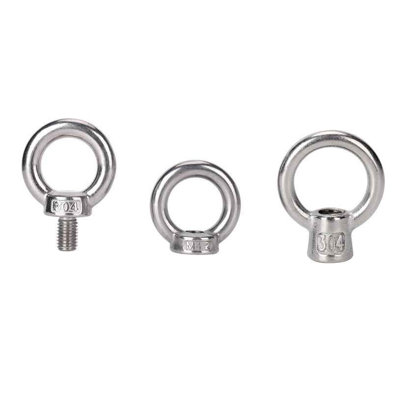 Japanese Style Marine 304 Stainless Steel Lifting Eye Nut Bolt (M3M4M5M6)