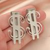 1Pcs Slim Money Clip Stainless Steel Cash Bills Credit Clip  Dollar Design  Coin Banknote Cash Clamp Holder