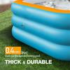 Inflatable Pool for Outdoor Water Parties Adult & Children's Swimming Pool, Rectangular Foldable Pool for Backyard Entertainment