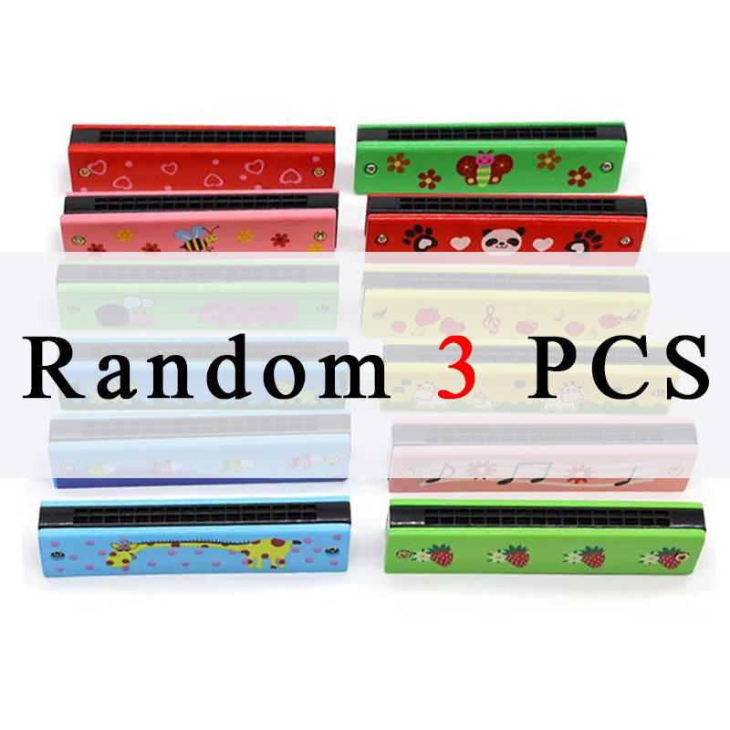

Деревянная губная гармошка Случайный 1/3/5 шт. Милый мультяшный стиль Красочная расписная 16-луночная губная гармошка Музыкальный инструмент Подарки Мальчики Девочки ZYF