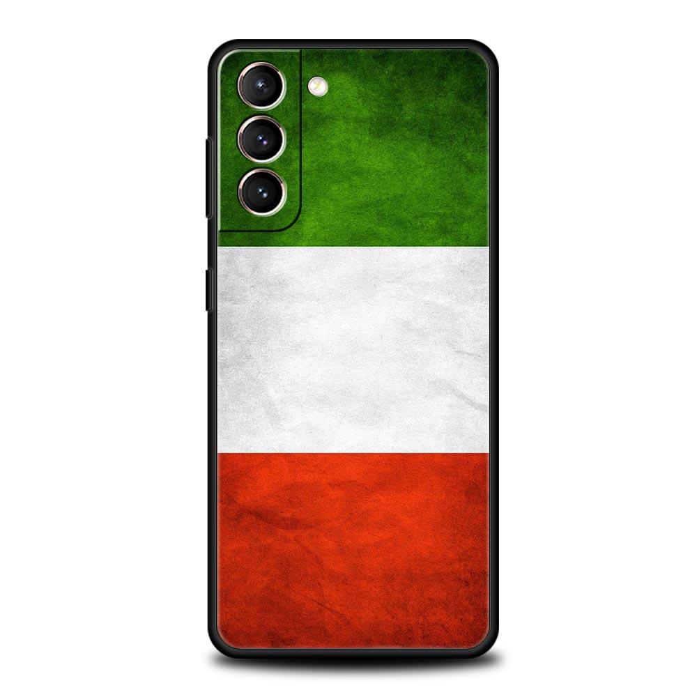 

Phone Case For Samsung Galaxy S25 Edge S24 S23 S22 S21 Ultra S20 FE 5G S10 S10E S9 Plus Soft TPU Cover Italian flag Galaxy S25 Edge