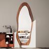 Ethnic Style Irregular Wall-Mounted Full-Length Floor Mirror for Indoor Use