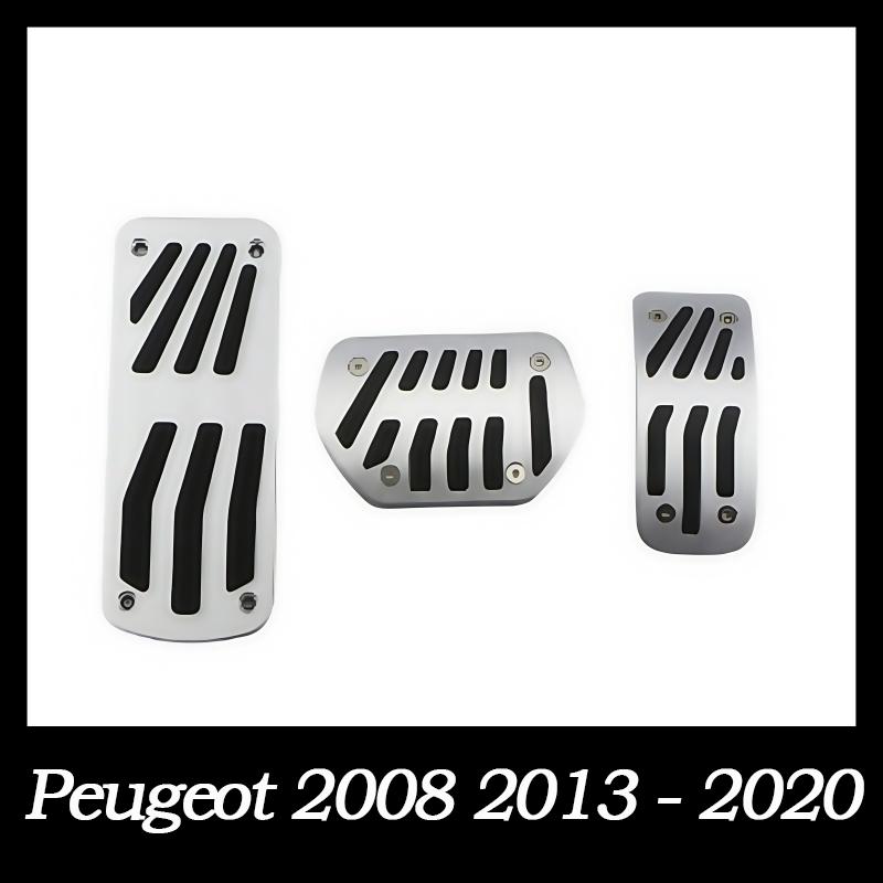 Auto Car Pedals Fit for Peugeot 2008 2013 - 2020 Foot Rest Dead Pedal Protection Cover Accessories