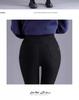 Plus Size Fluffy Leggings for Women: Slimming Elastic Denim Pants for Spring and Autumn