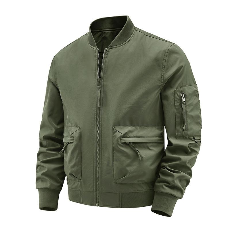 Chaquetas Casuales para Hombre de Otoño e Invierno con Cuello Alto, Cortavientos e Impermeables, Ropa Versátil para Hombre