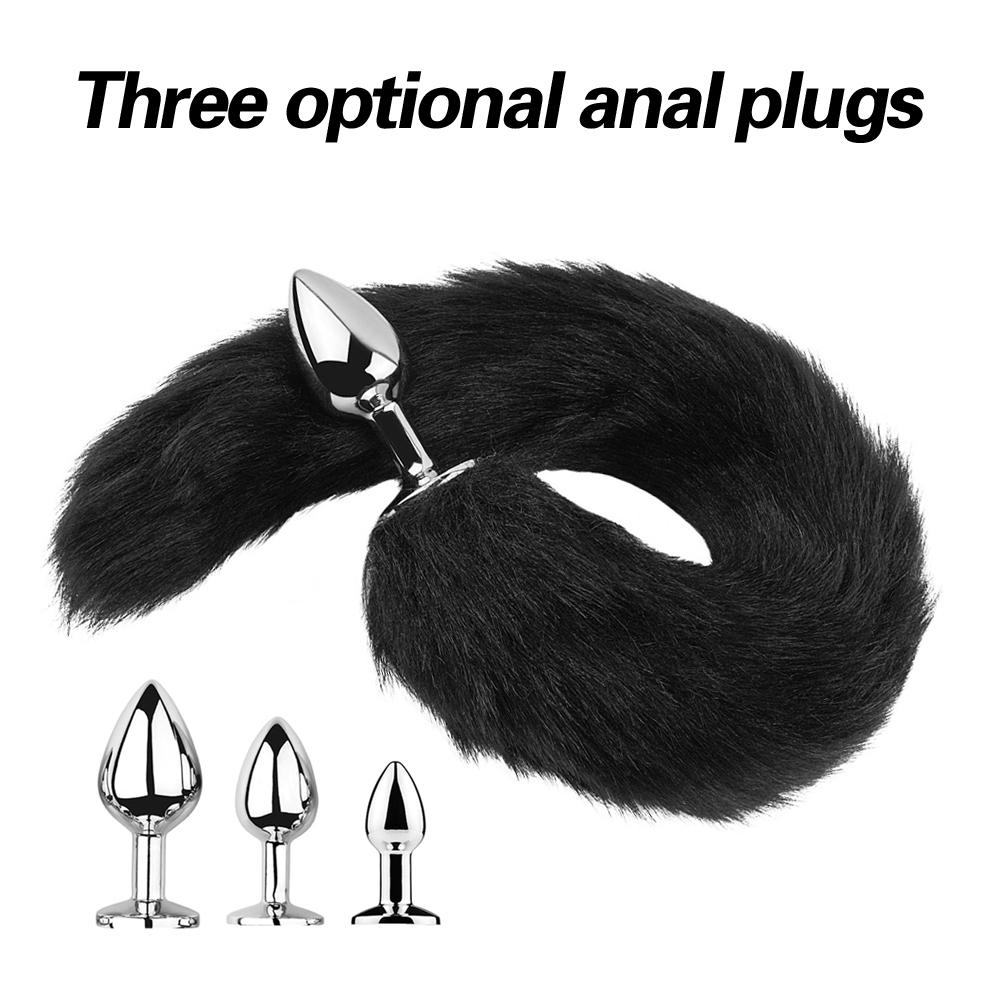 BDSM Fox tail anal plug animal tail butt plug role-playing sex games men and women sex toys