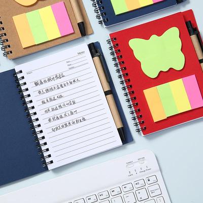 Irregular Shape Sticky Notes Combination Book with Butterfly, Apple, and Arrow Designs