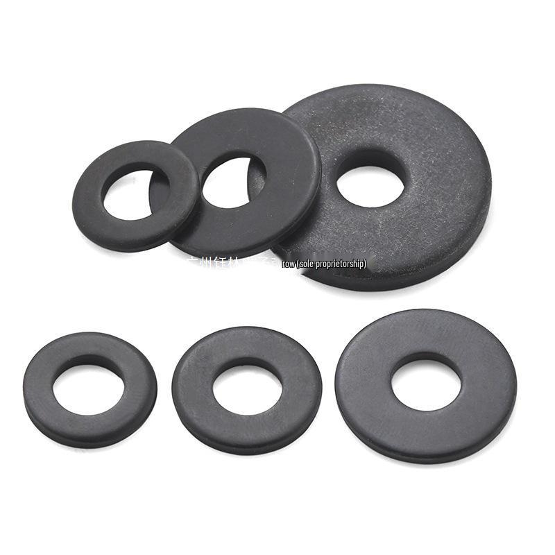 Blackened Thickened Metal Washers - Round & Flat, M4 M5 M6