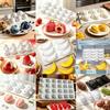 12-Cavity Silicone Cake Mold for Banana, Blueberry & Mango Mousse - Easy Release, High Temp Resistant