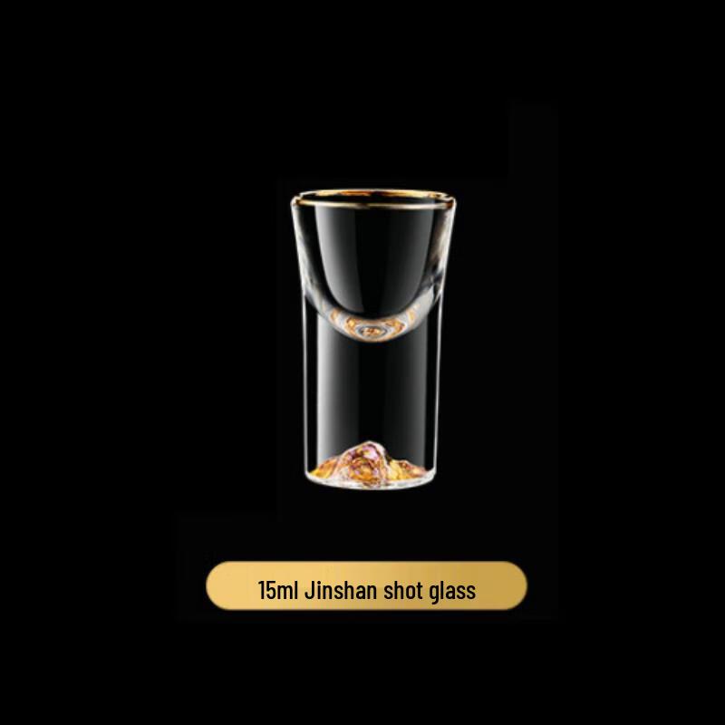 Changqi Glass Baijiu Decanter with Measuring Marks and 4 Shot Glasses