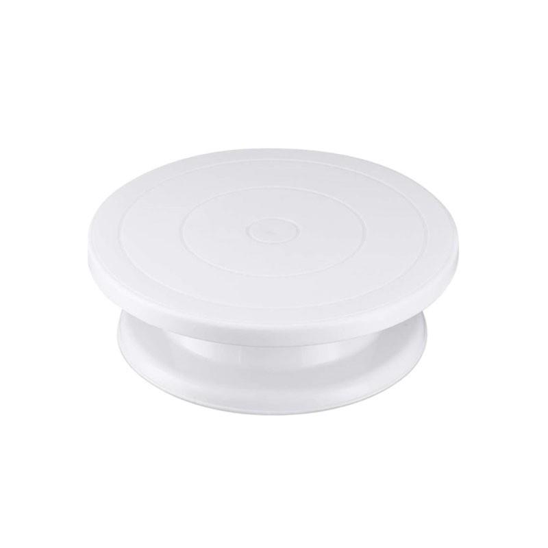 Special Cross-Border Cake Decorating Turntable with Non-Slip Strip - Plastic Rotating Cake Stand Baking Tool