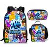 Bloxfruits Primary School Schoolbag Three-Piece Cartoon Backpack Combination Set Diy