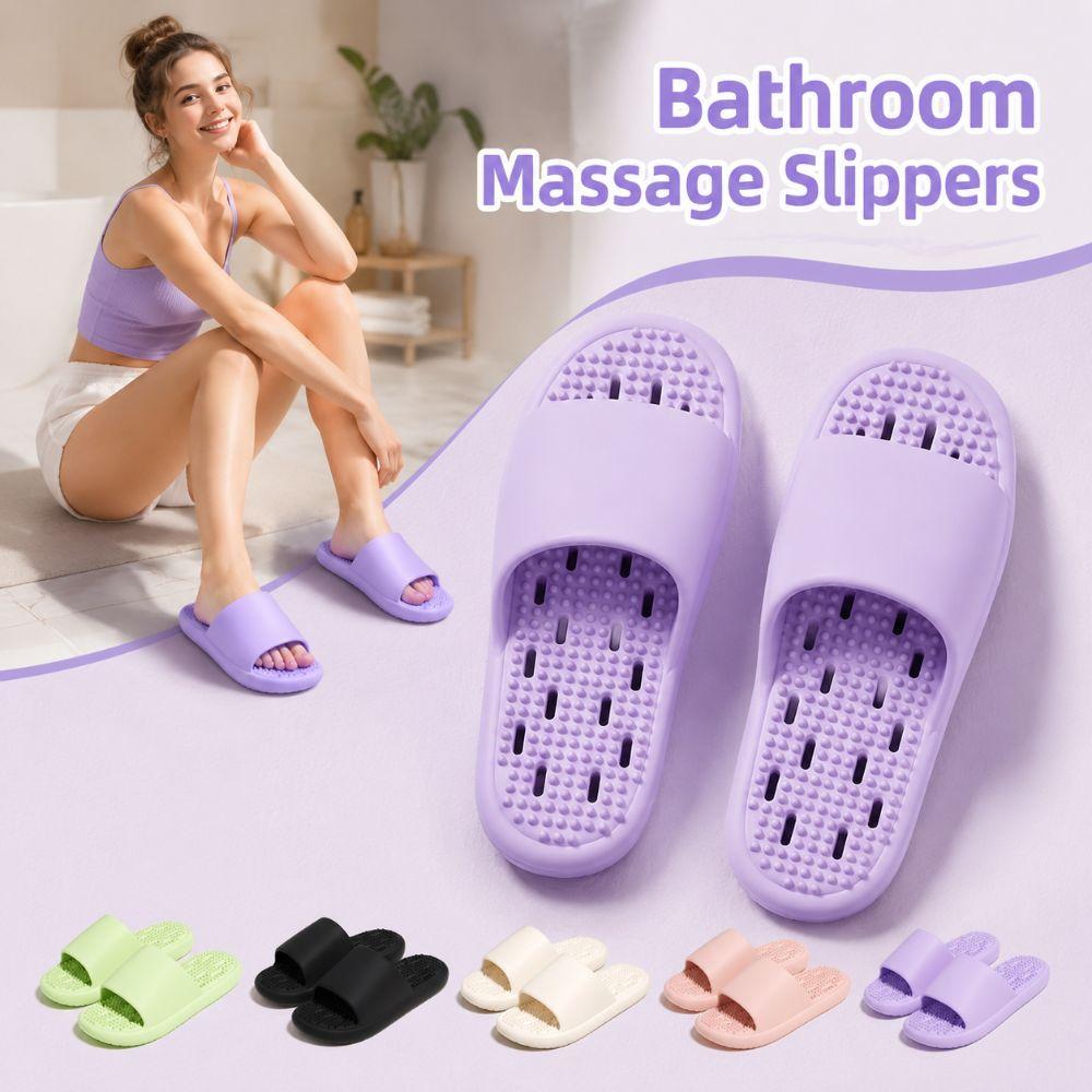Anti-odor Bathroom Massage Slippers Acupressure Home Sandals New Women Slippers  Indoor Outdoor