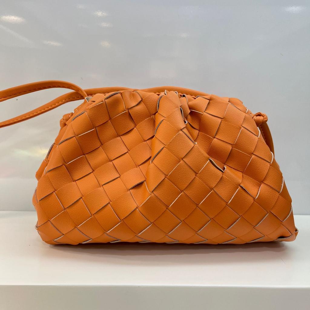 Women's New Pleated Dumpling Bag Genuine Leather Cloud Bag Cowhide Woven Shoulder Bag Crossbody Bag Ashi Ge Same Style